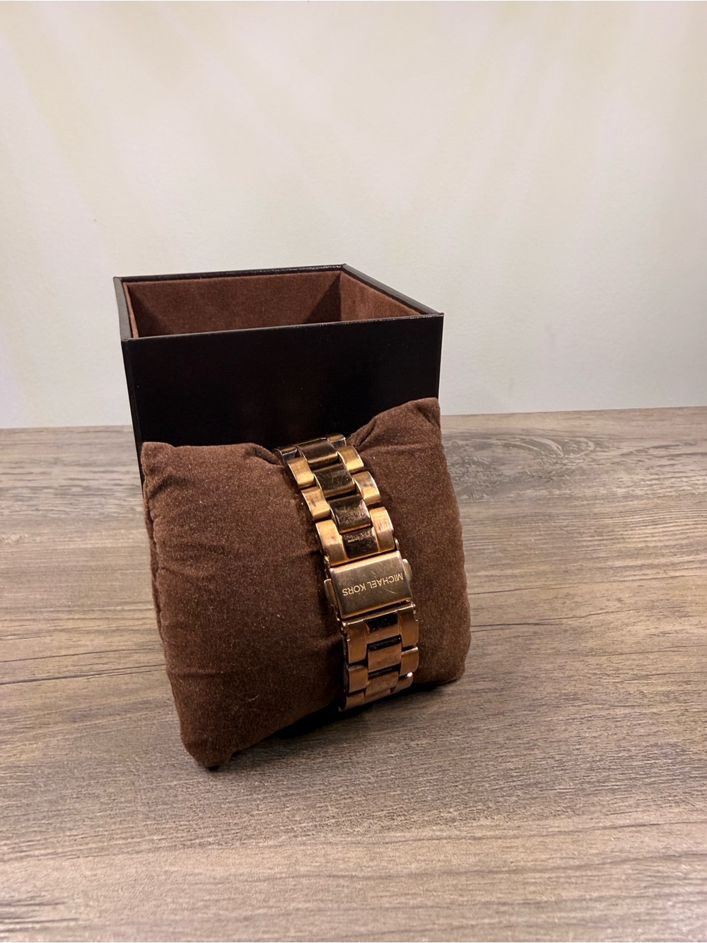 Women’s Rose Gold Chronograph Metal Watch - Brown Accent - Picture 2 of 6
